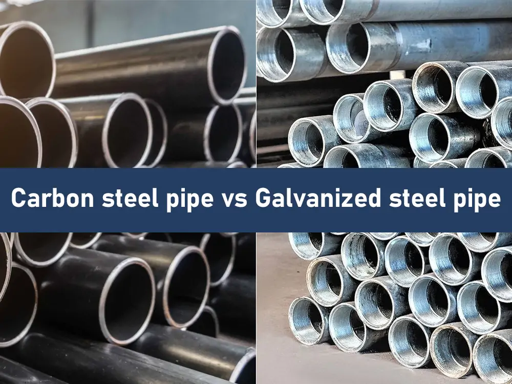 what is the difference between carbon steel and galvanized steel pipe