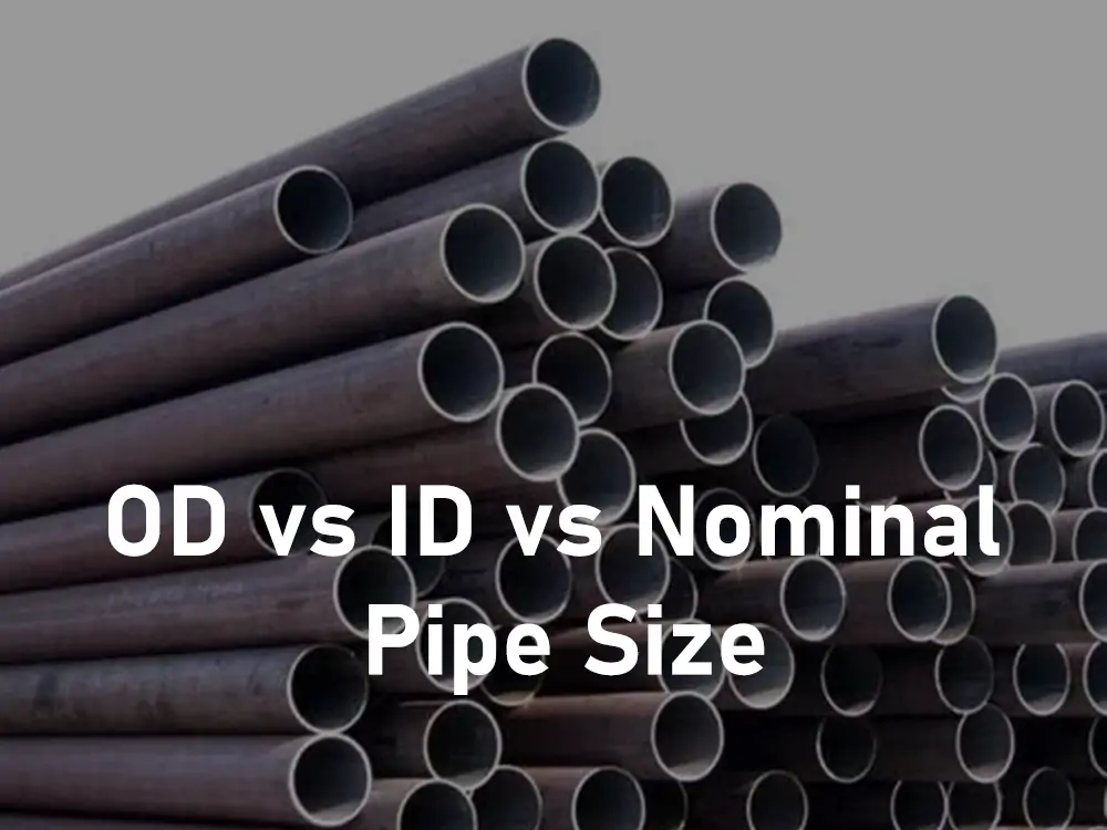 difference in the details od vs id vs nominal pipe size