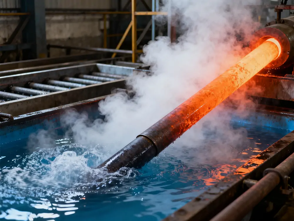 Производственный процесс термической обработки котельных труб