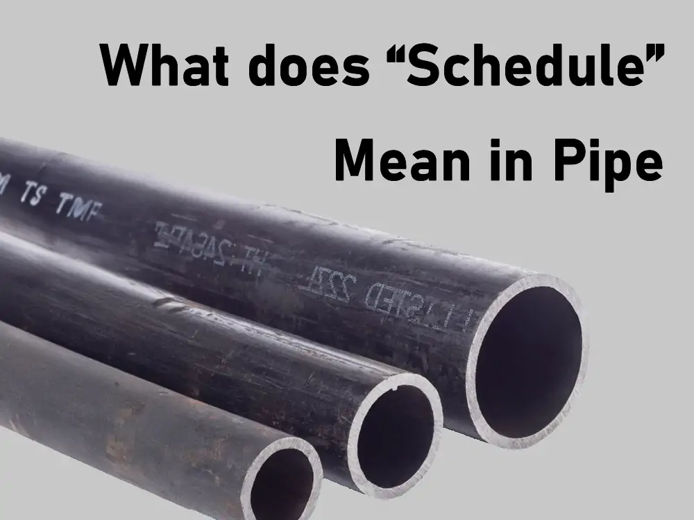 define pipe schedule
